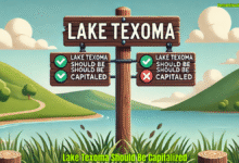 lake texoma should be capitalized