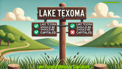 lake texoma should be capitalized