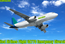 United Airlines Flight UA770 Emergency Diversion